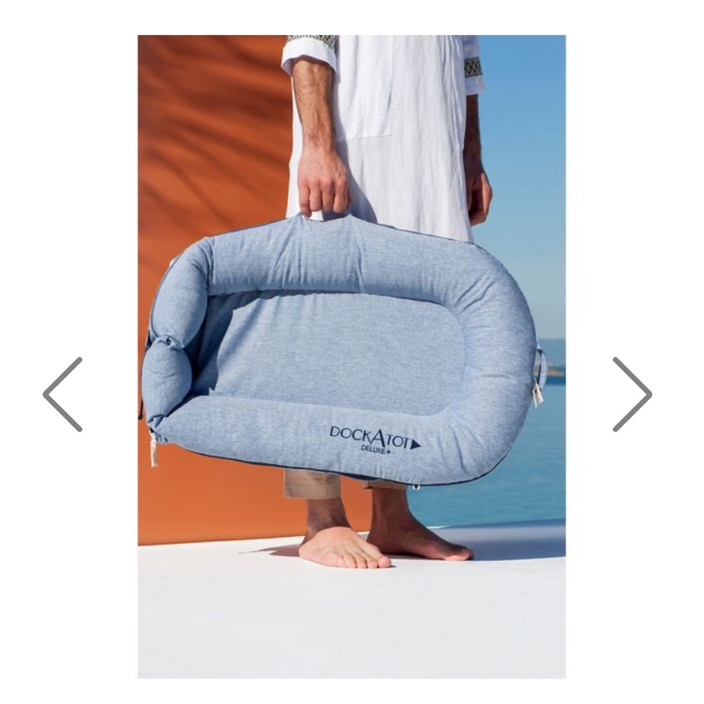 DockATot Deluxe+ Dock in Light Chambray Blue
